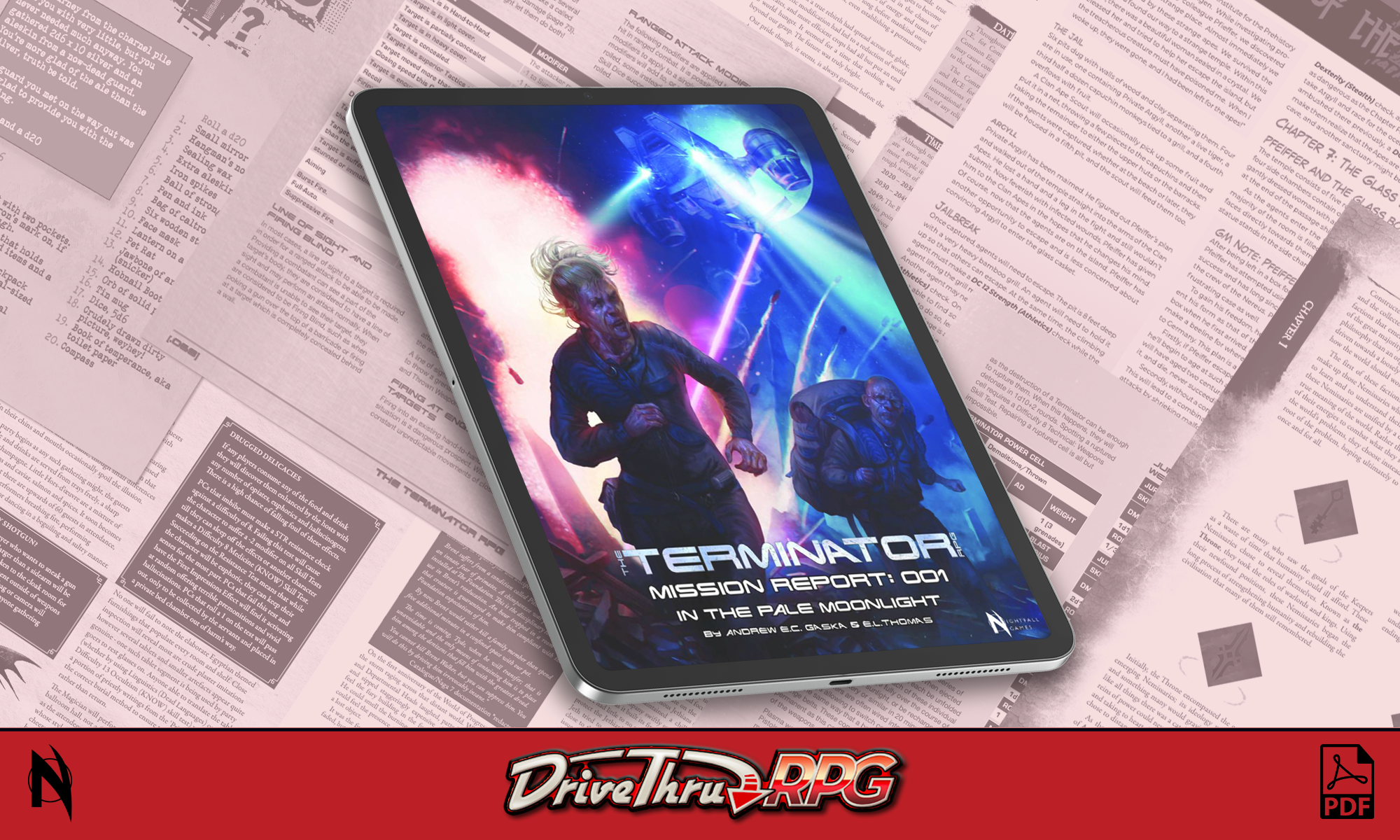 The Terminator RPG: Mission Report 001 on PDF